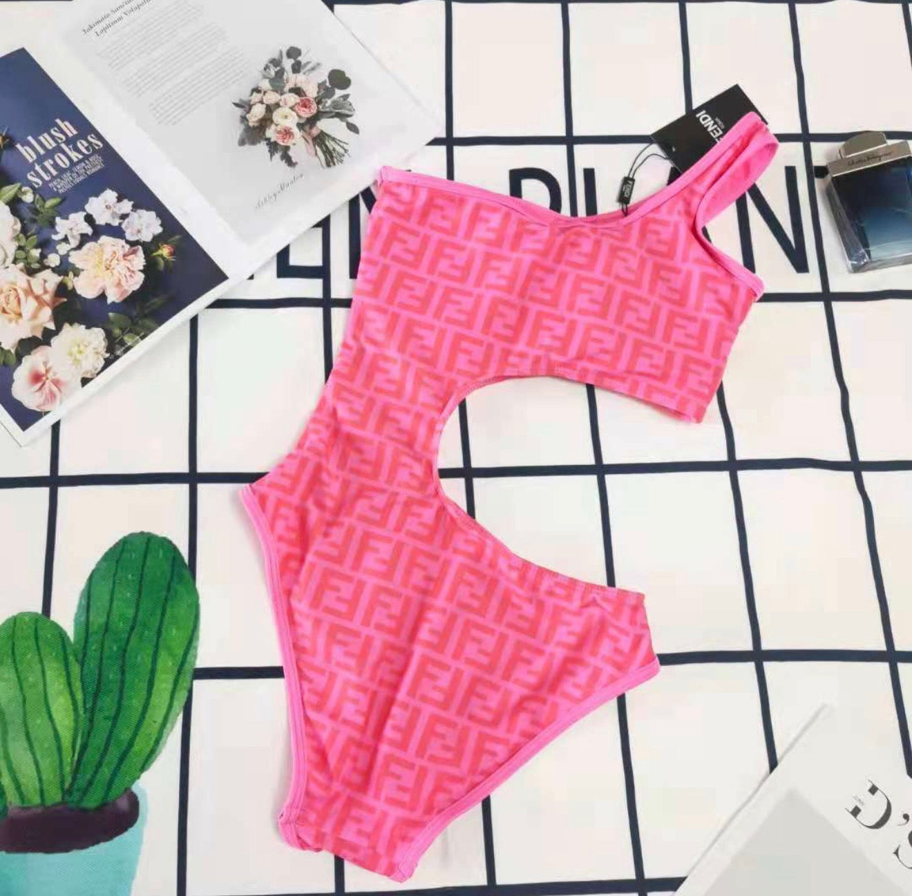 Barbie Boulevard Fendi Cut Out One Piece