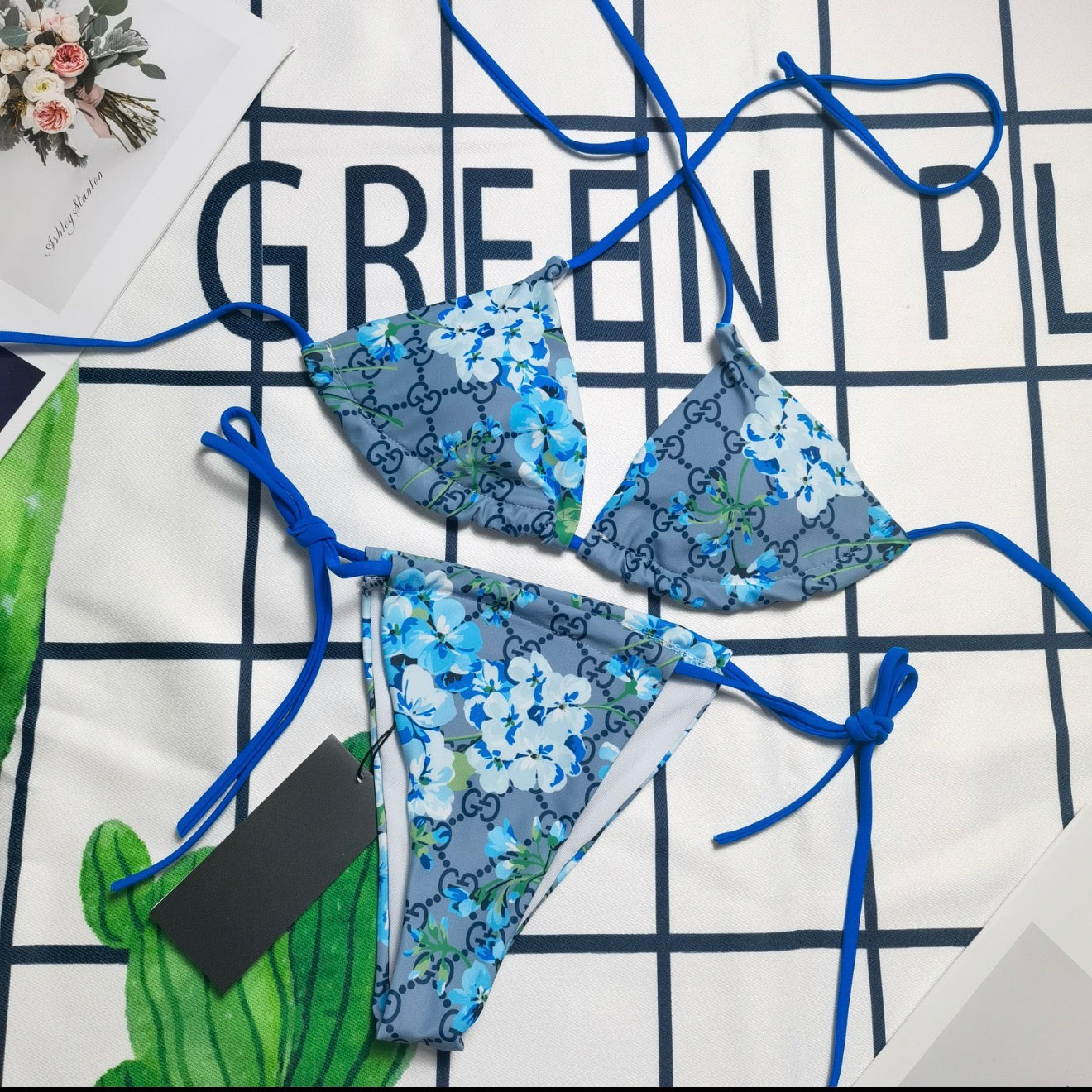 Azure Bloom Gucci Two Piece