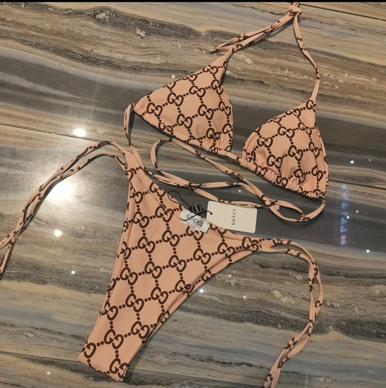 Golden Sand Gucci Two Piece