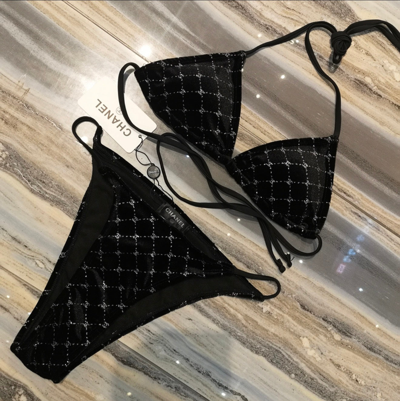 Black Diamond Chanel Two Piece