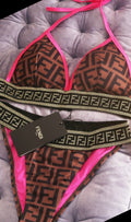 Pink Velvet Luxe Fendi Two Piece