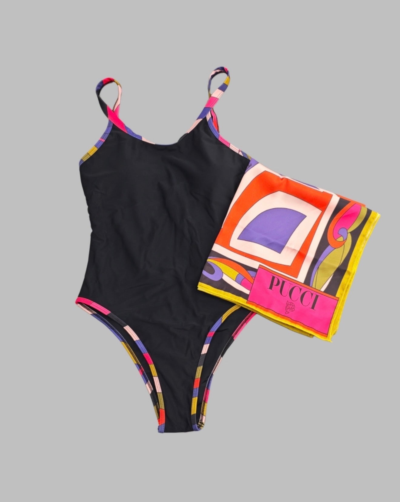 Sunset Muse Pucci One Piece-Scarf/Cover Up
